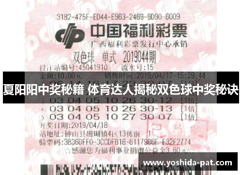 夏阳阳中奖秘籍 体育达人揭秘双色球中奖秘诀